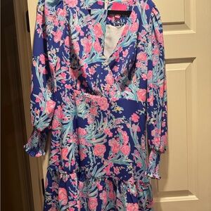 Lilly Pulitzer Pink and Blue Floral Dress